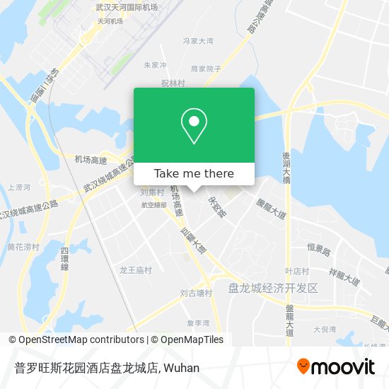 普罗旺斯花园酒店盘龙城店 map