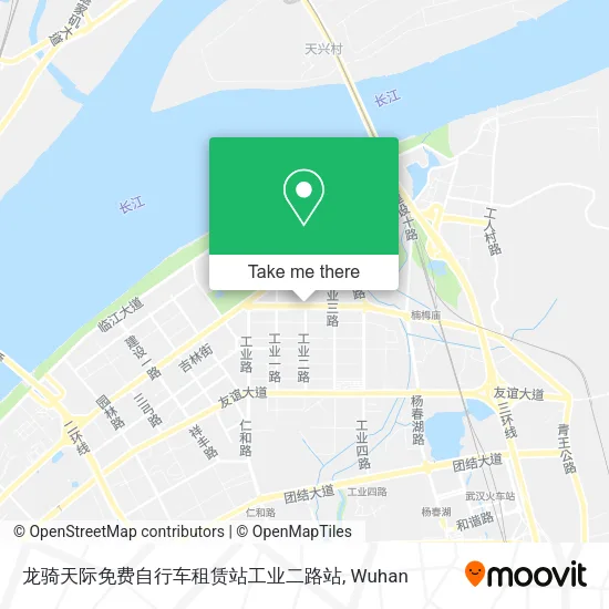 龙骑天际免费自行车租赁站工业二路站 map