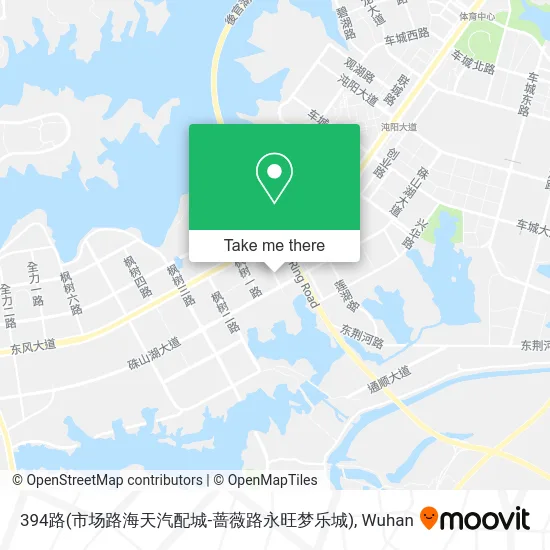 394路(市场路海天汽配城-蔷薇路永旺梦乐城) map