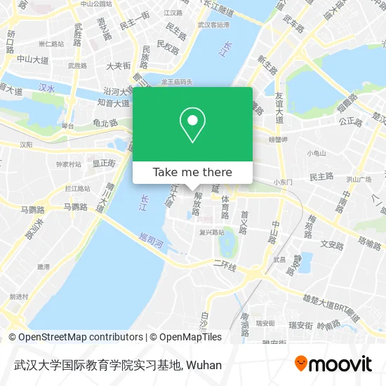 武汉大学国际教育学院实习基地 map
