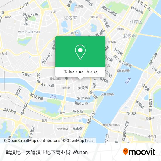 武汉地一大道汉正地下商业街 map