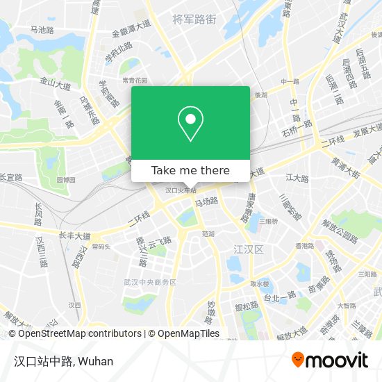 汉口站中路 map