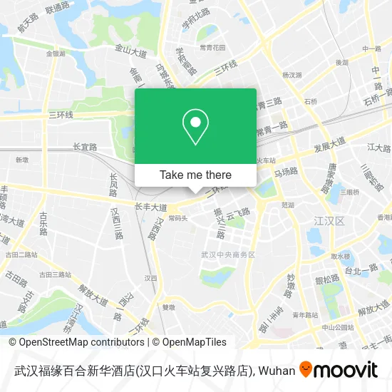 武汉福缘百合新华酒店(汉口火车站复兴路店) map