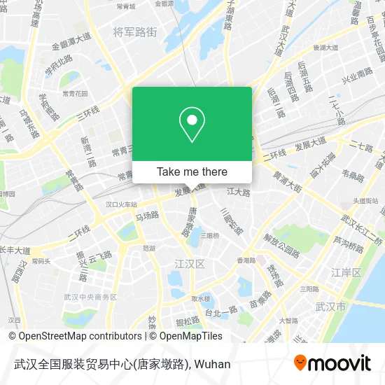 武汉全国服装贸易中心(唐家墩路) map