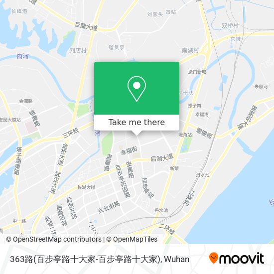 363路(百步亭路十大家-百步亭路十大家) map