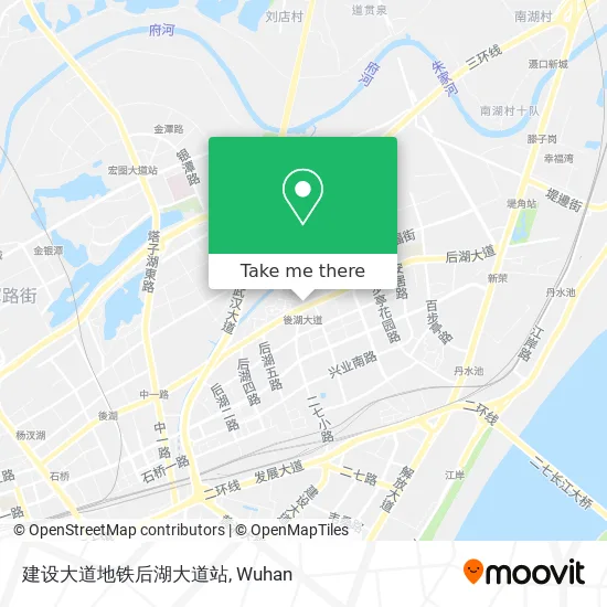 建设大道地铁后湖大道站 map