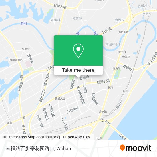 幸福路百步亭花园路口 map