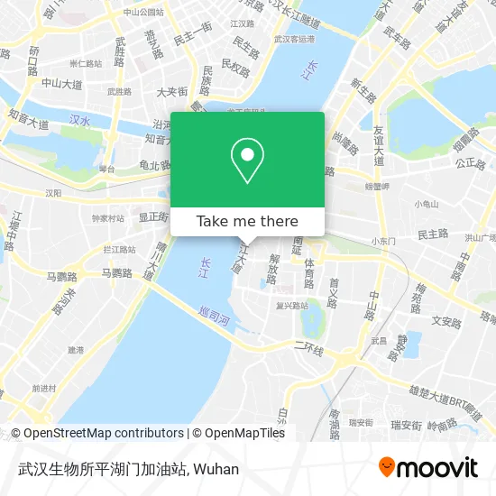 武汉生物所平湖门加油站 map