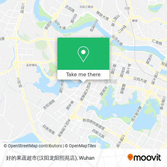 好的果蔬超市(汉阳龙阳熙苑店) map