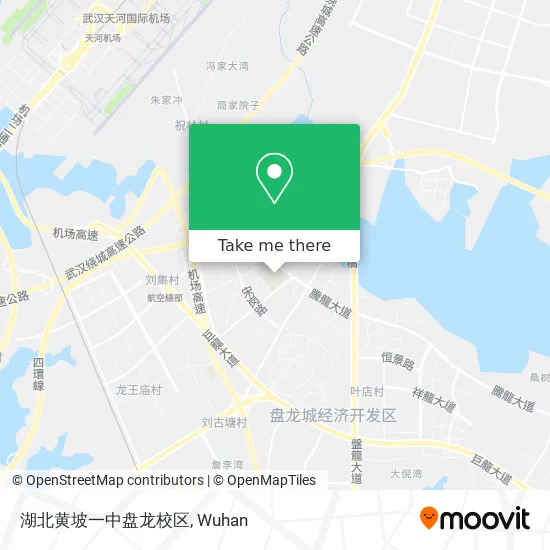 湖北黄坡一中盘龙校区 map