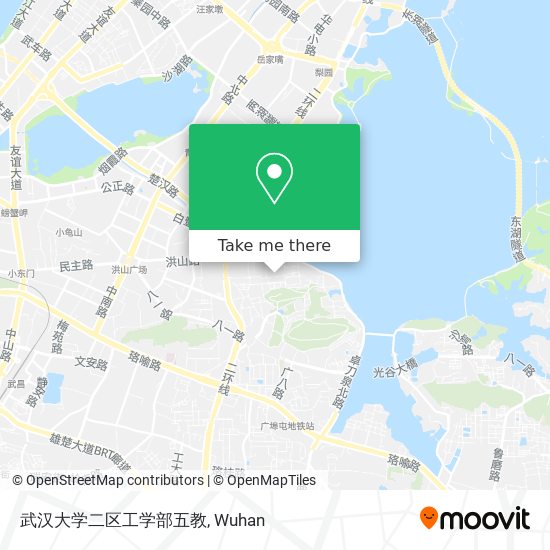 武汉大学二区工学部五教 map