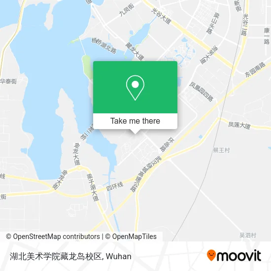 湖北美术学院藏龙岛校区 map