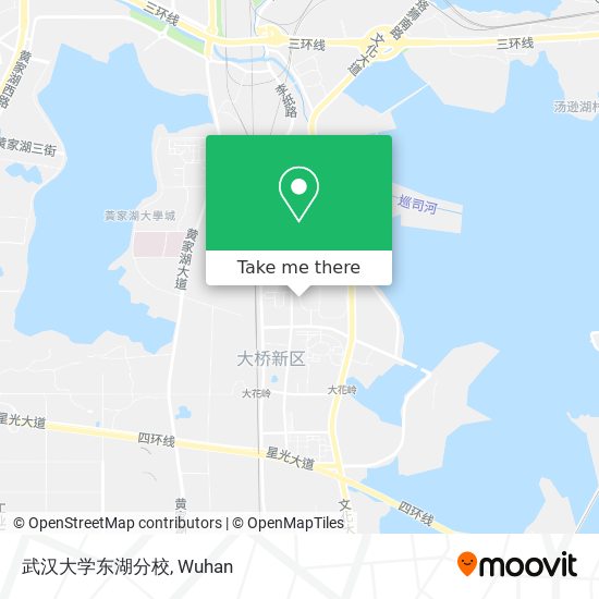 武汉大学东湖分校 map