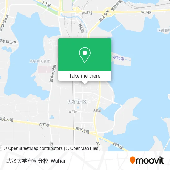 武汉大学东湖分校 map