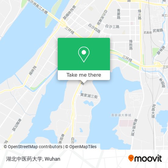 湖北中医药大学 map