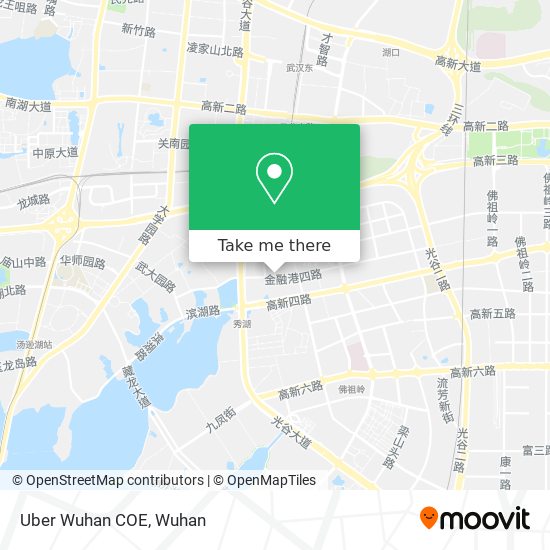 Uber Wuhan COE map