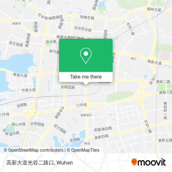 高新大道光谷二路口 map