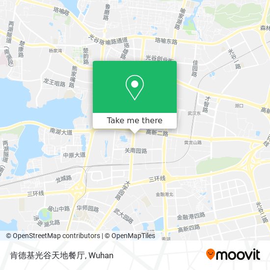 肯德基光谷天地餐厅 map