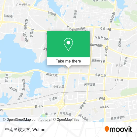 中南民族大学 map