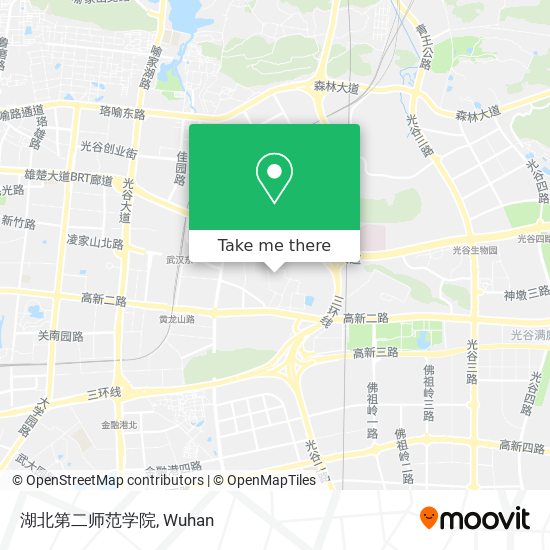 湖北第二师范学院 map