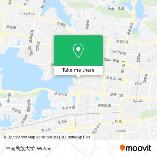 中南民族大学 map