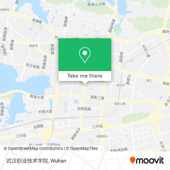 武汉职业技术学院 map