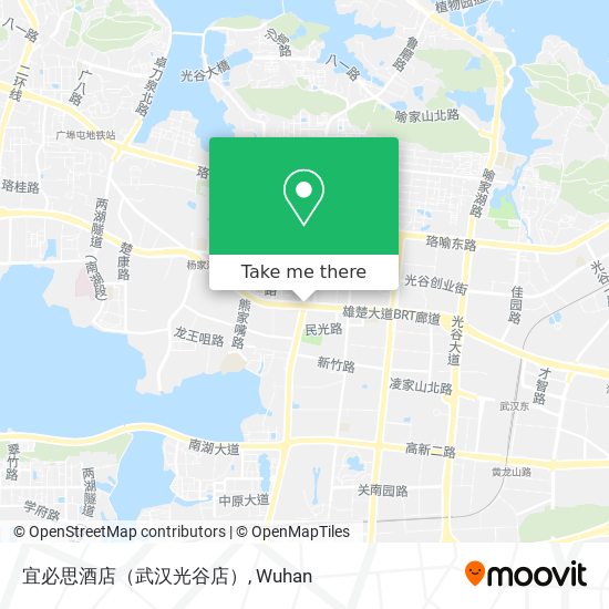 宜必思酒店（武汉光谷店） map