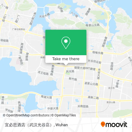 宜必思酒店（武汉光谷店） map