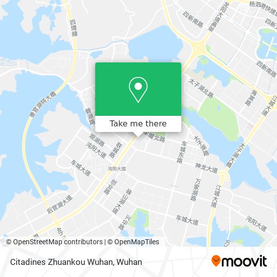 Citadines Zhuankou Wuhan map