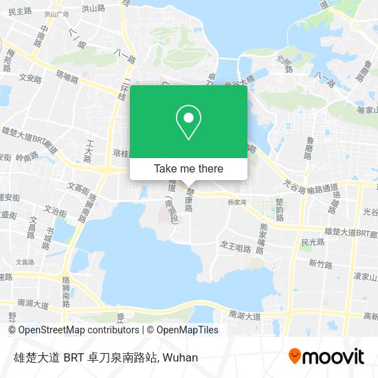 雄楚大道 BRT 卓刀泉南路站 map