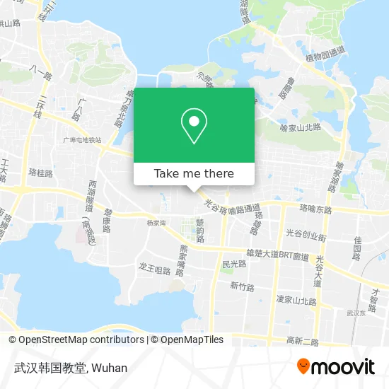 武汉韩国教堂 map