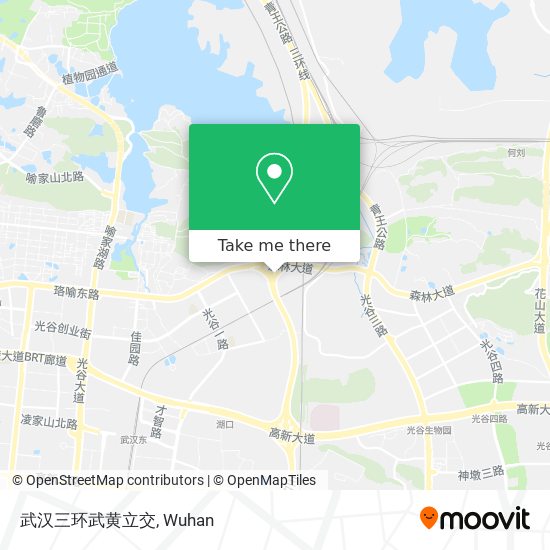 武汉三环武黄立交 map