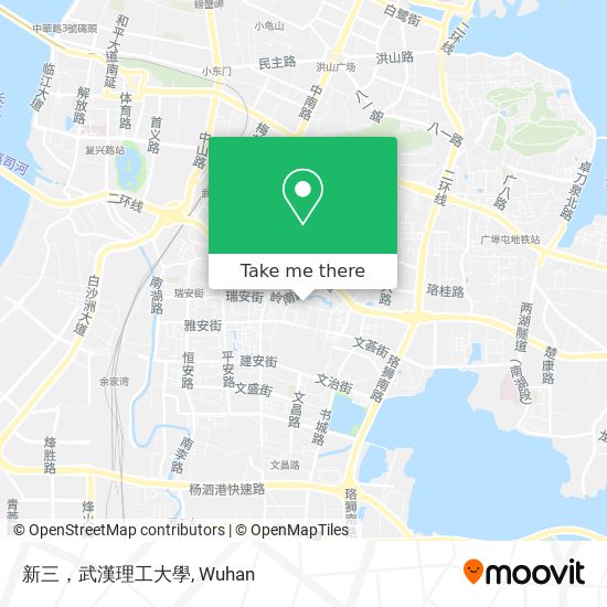 新三，武漢理工大學 map