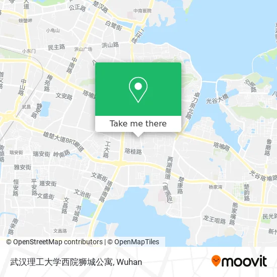 武汉理工大学西院狮城公寓 map