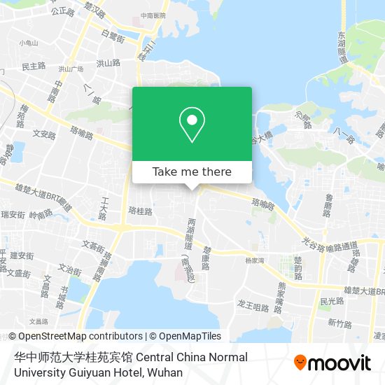 华中师范大学桂苑宾馆 Central China Normal University Guiyuan Hotel map