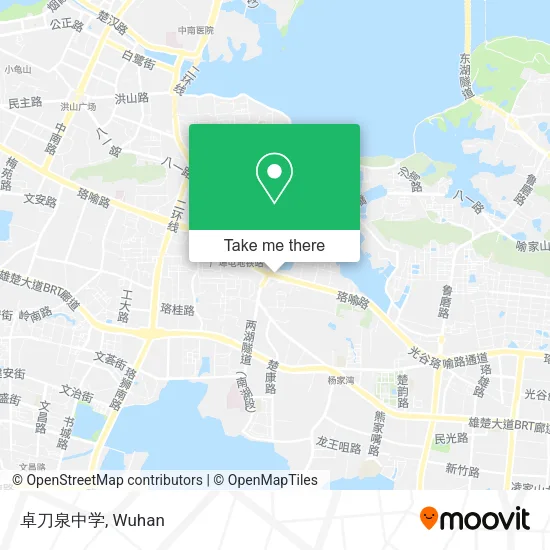 卓刀泉中学 map