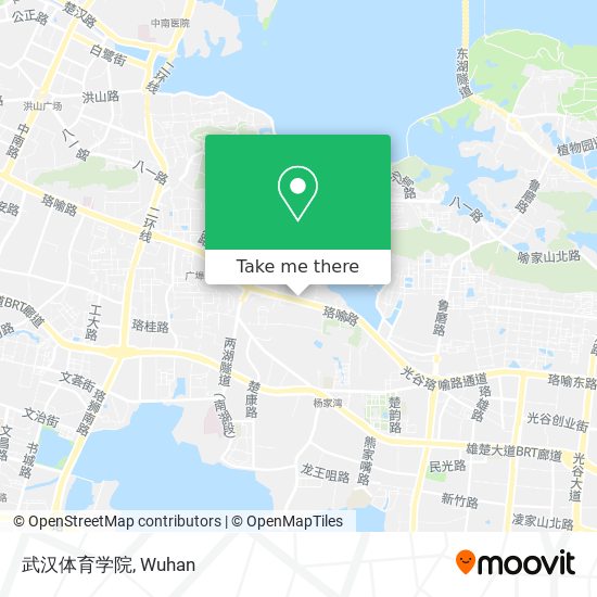 武汉体育学院 map