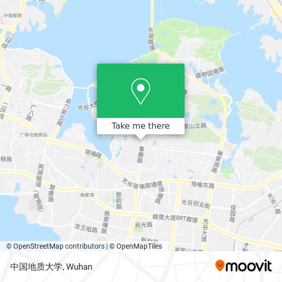 中国地质大学 map