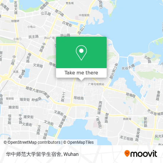 华中师范大学留学生宿舍 map