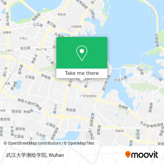 武汉大学测绘学院 map