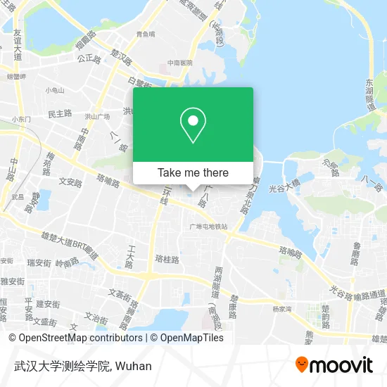 武汉大学测绘学院 map