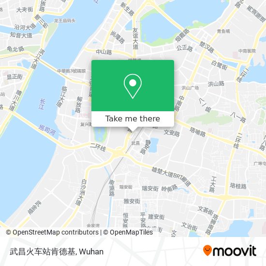 武昌火车站肯德基 map