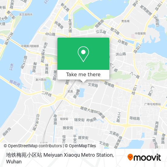 地铁梅苑小区站 Meiyuan Xiaoqu Metro Station map