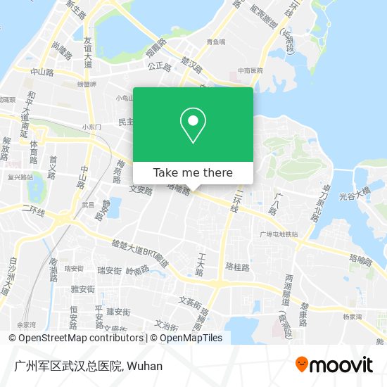 广州军区武汉总医院 map