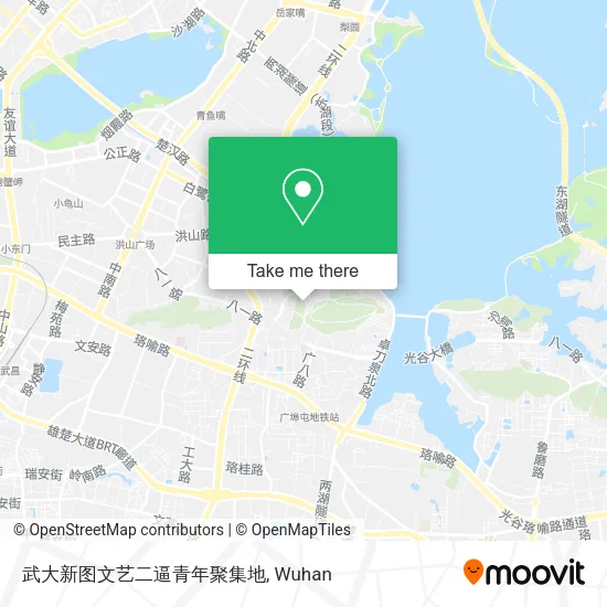 武大新图文艺二逼青年聚集地 map