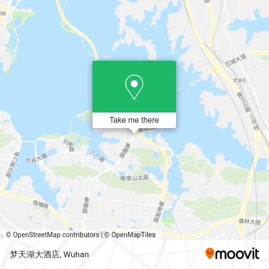 梦天湖大酒店 map