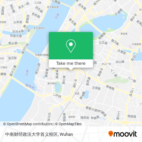 中南财经政法大学首义校区 map