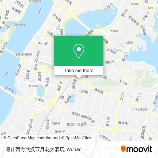 最佳西方武汉五月花大酒店 map