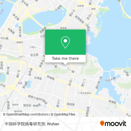 中国科学院病毒研究所 map