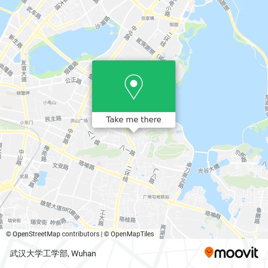 武汉大学工学部 map